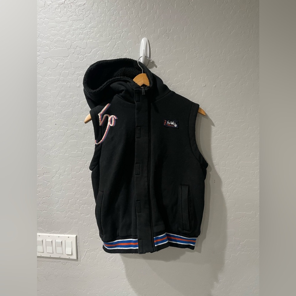 Vintage Y2K G-Unit 50 Cent Fleece‎ Hoodie Vest Medium